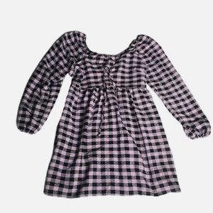 Plaid Purple Dress